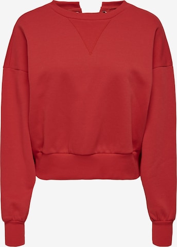 Sweat-shirt ONLY en rouge : devant