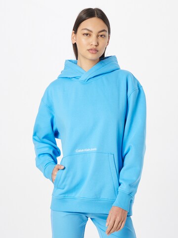 Calvin Klein Jeans Sweatshirt 'Institutional' in Blue: front