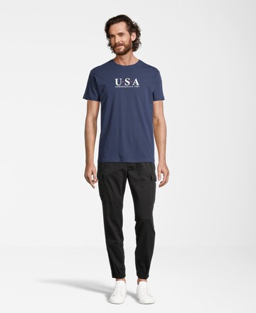 AÉROPOSTALE Tapered Cargo trousers in Black