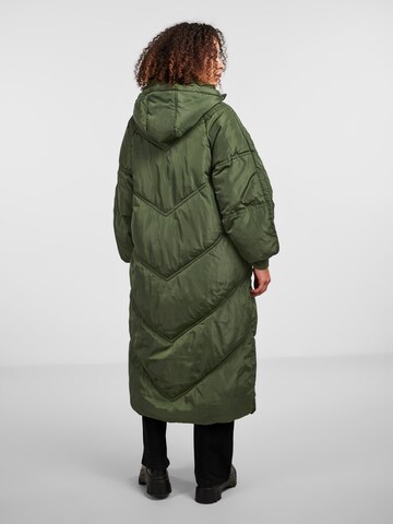 PIECES Zimní kabát 'Felicity' – zelená