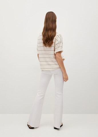 MANGO Flared Jeans in Wit