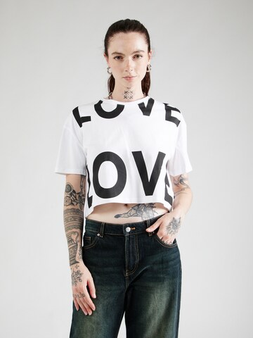 LTB T-shirt 'Locate' i vit: framsida
