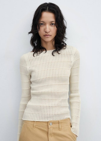 MANGO Pullover 'Peton' in Beige: predná strana