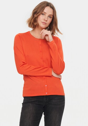 SAINT TROPEZ Strickjacke in Orange