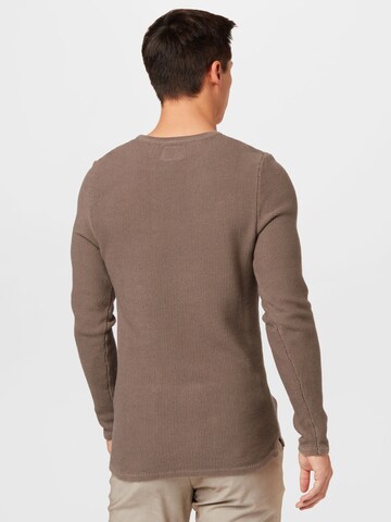 JACK & JONES Sweater 'ALEX' in Brown