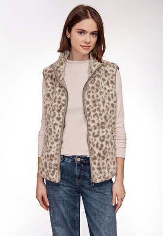 Street One Studio Vest in Brown: front