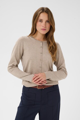 SAINT TROPEZ - Cárdigan 'Mila' en beige: frente