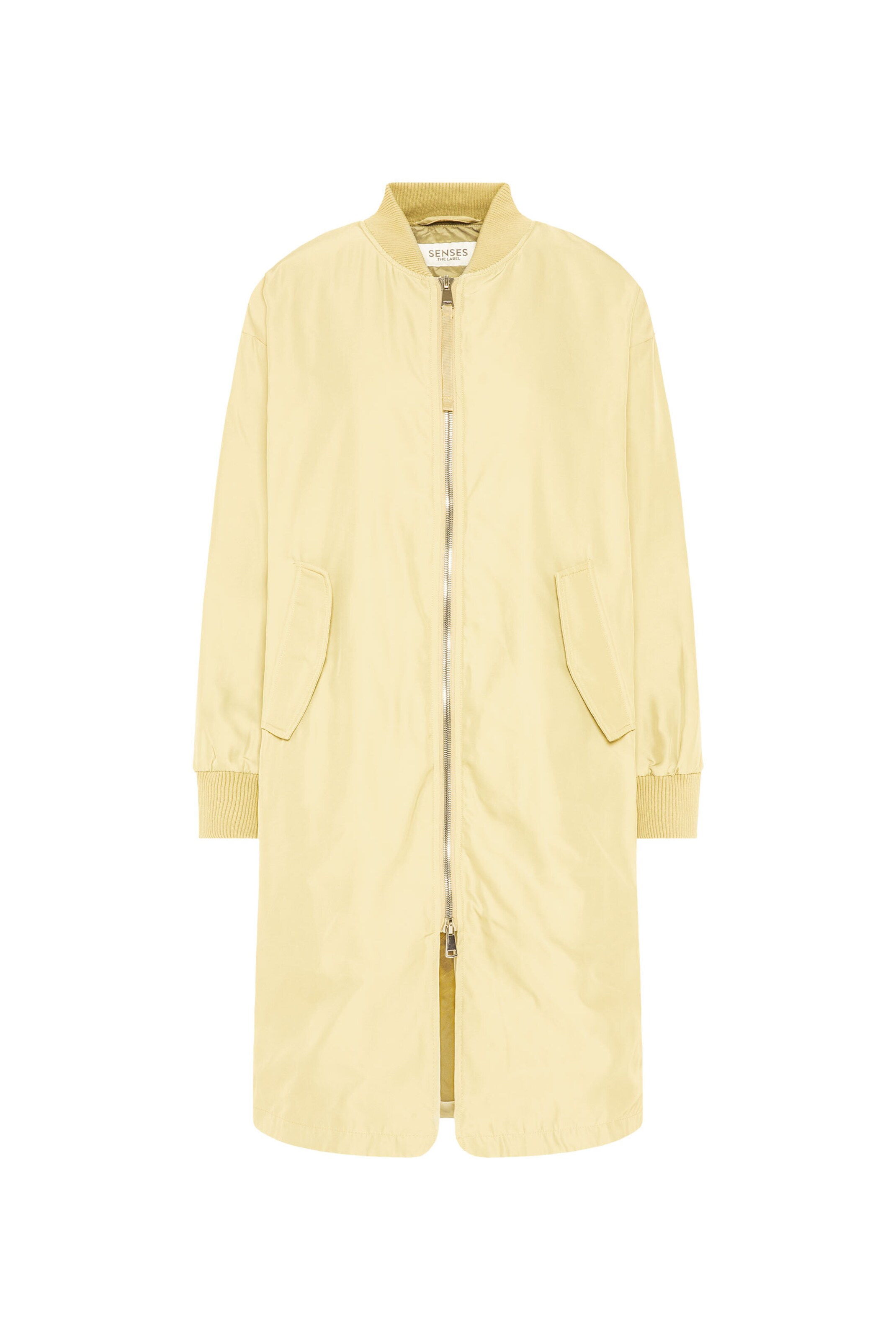 SENSES.THE LABEL Between-Season Jacket in Yellow: front