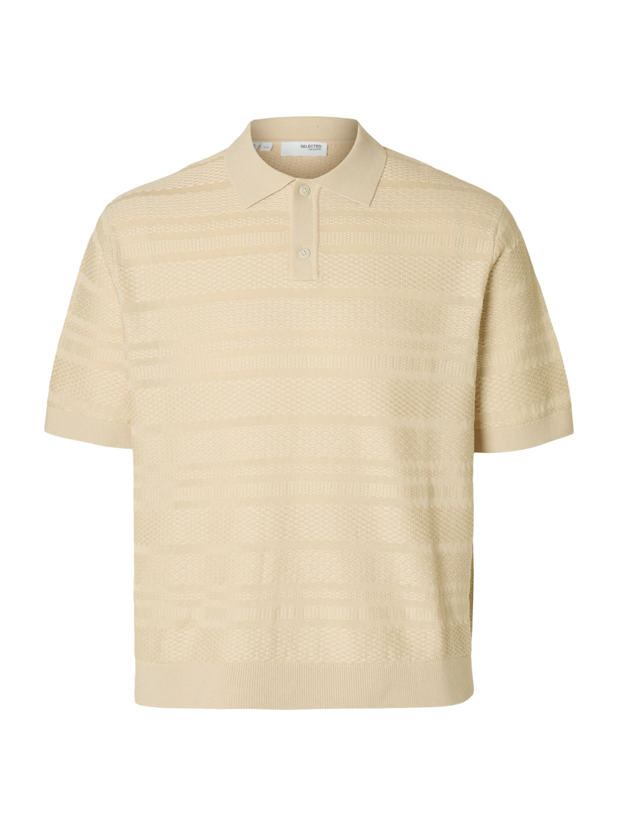 Pull-over 'SLHFoam' SELECTED en beige : devant