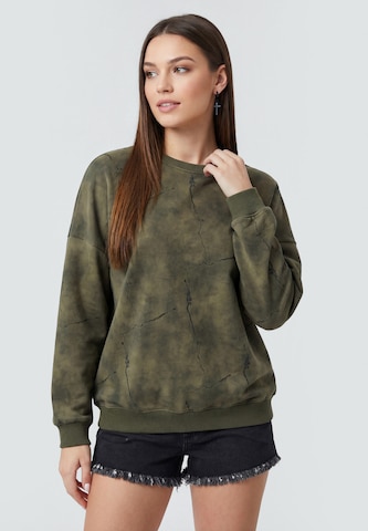 Sweat-shirt myMo ROCKS en vert : devant