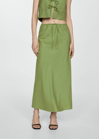 MANGO Skirt 'Lago' in Green: front