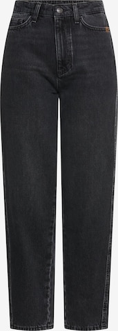 CAMEL ACTIVE Loosefit Barrel Jeans mit Gürtelschlaufen in Schwarz: Vorderseite