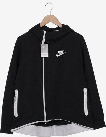 NIKE Kapuzenpullover L in Schwarz: predná strana