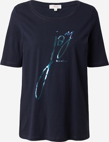 s.Oliver T-Shirt in Blau: predná strana