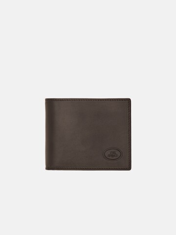 The Bridge Wallet in Black: front