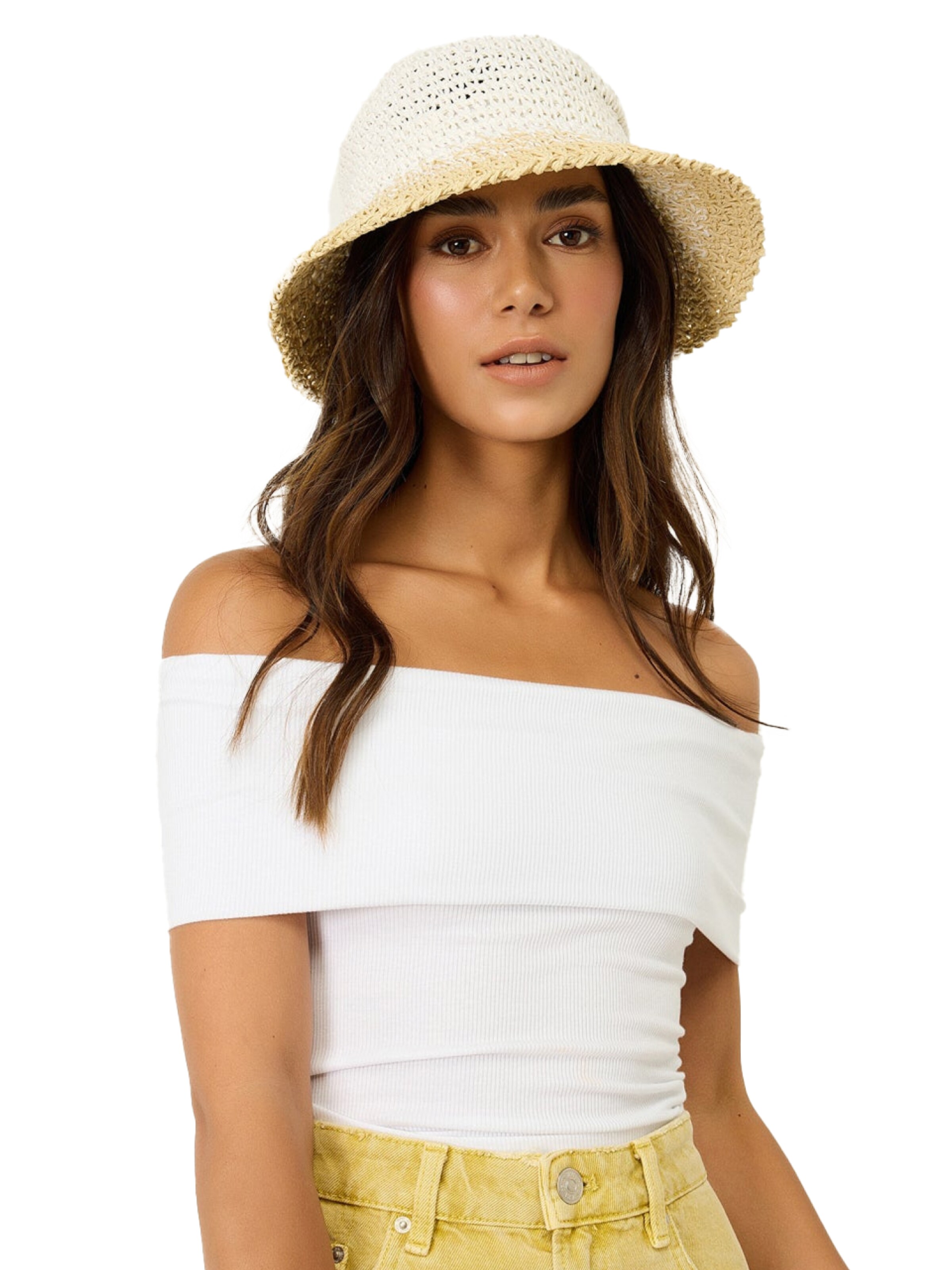 No Matter What Top in Weiß: Vorderseite