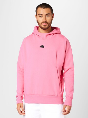 ADIDAS SPORTSWEAR Sport sweatshirt 'New Z.N.E. Premium' i rosa: framsida