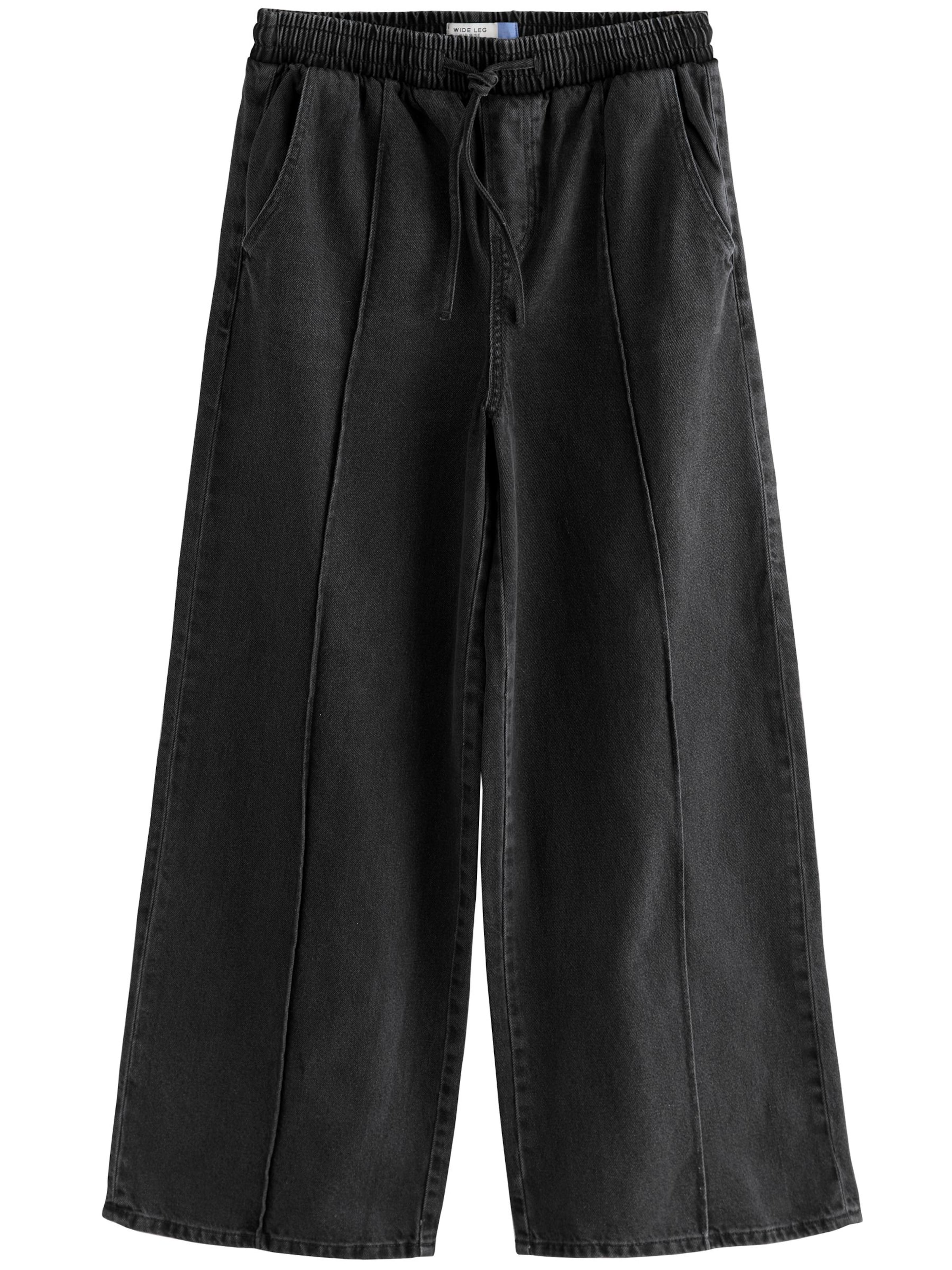 juoda Next Plačios klešnės Džinsai: priekis