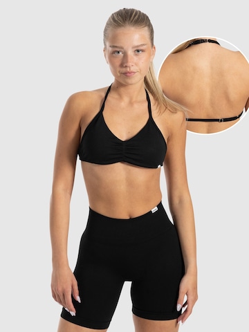 Smilodox Sporttop ' Esta ' in Zwart: voorkant