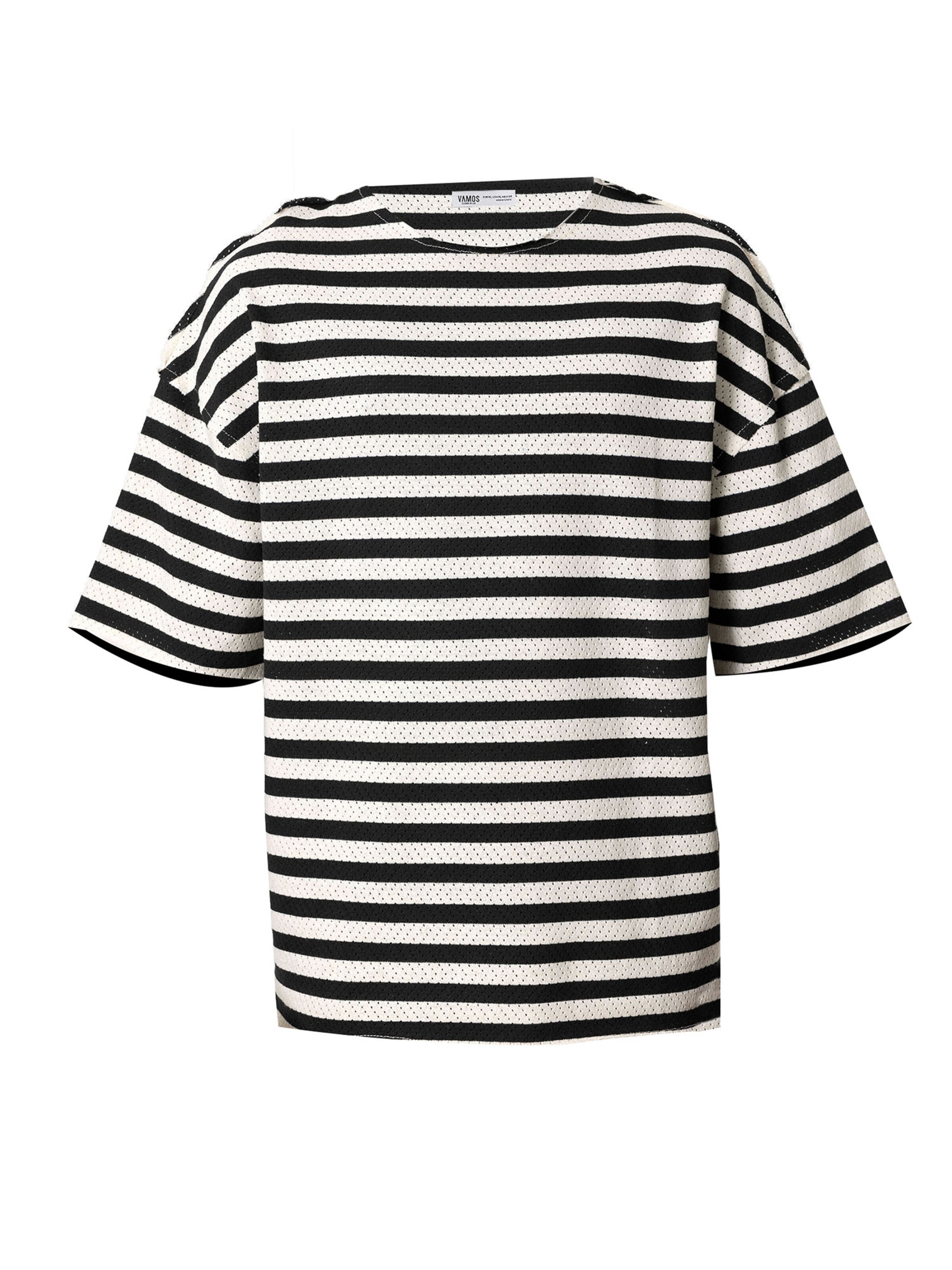 VAMOS CLO Μπλουζάκι σε μαύρο: μπροστά