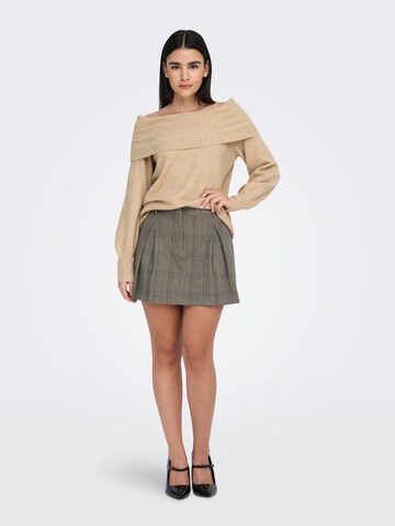 Jupe 'ONLJANA' ONLY en beige