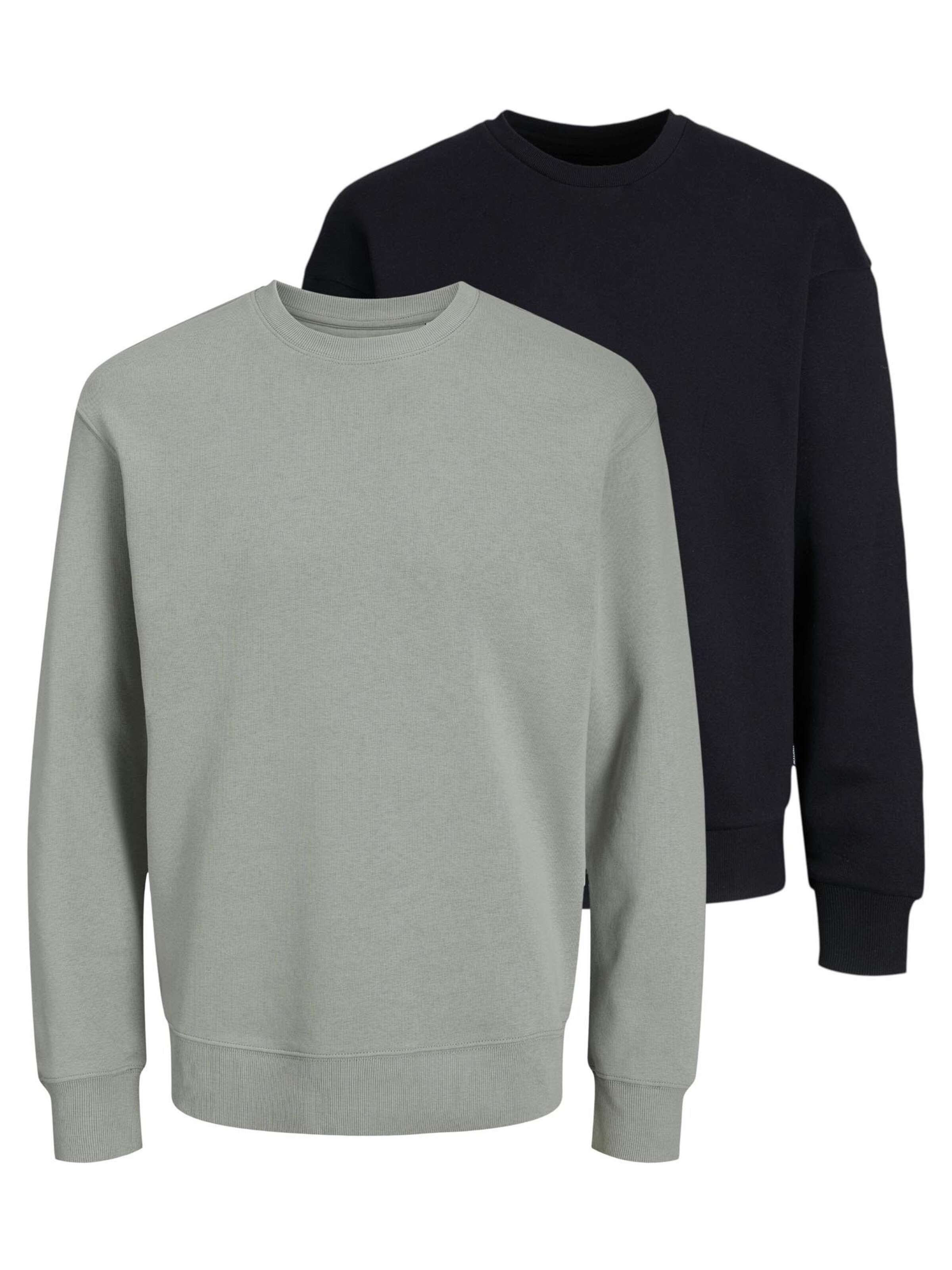 JACK & JONES Sweatshirt 'Star' in Grijs: voorkant