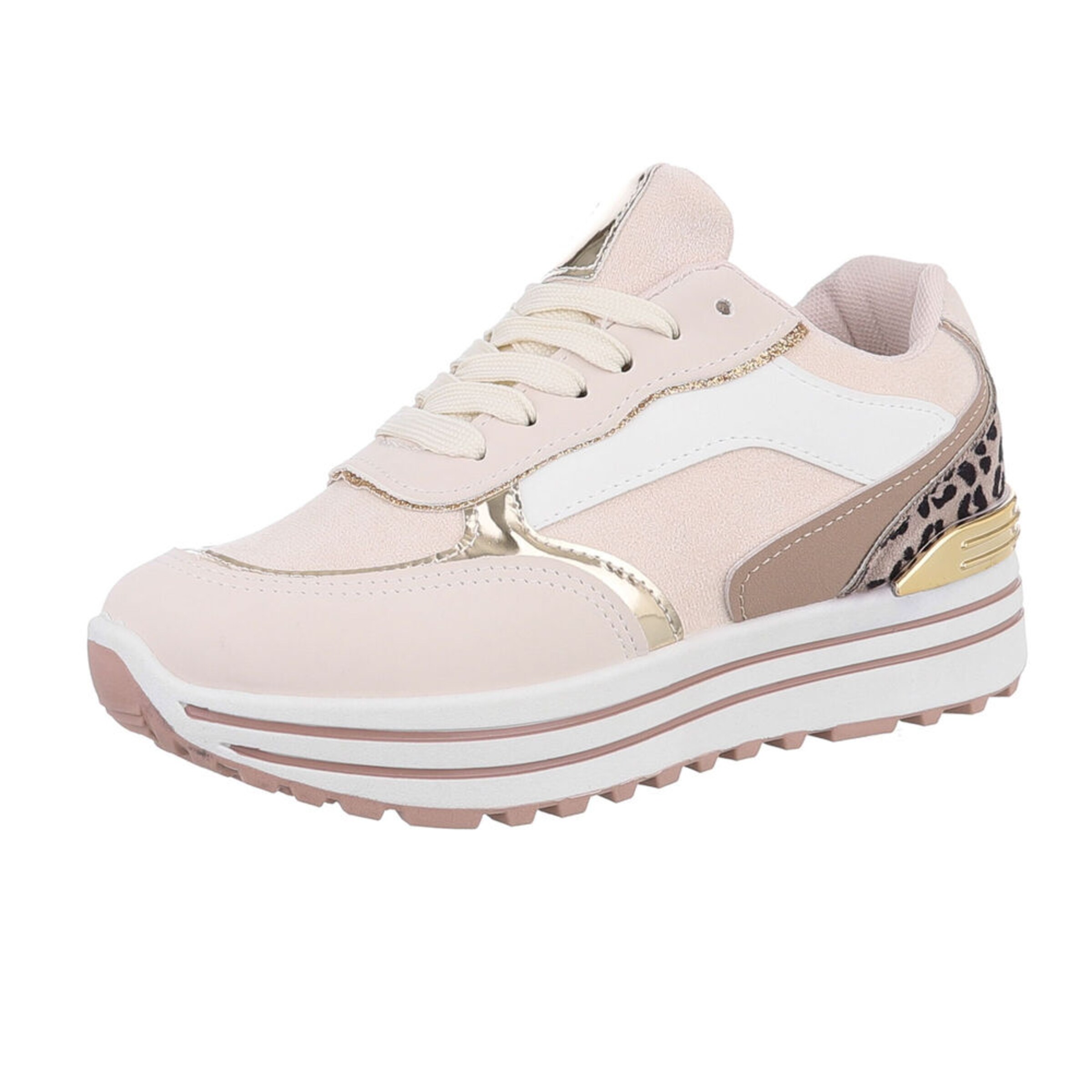 Ital-Design Sneaker in Beige: Vorderseite