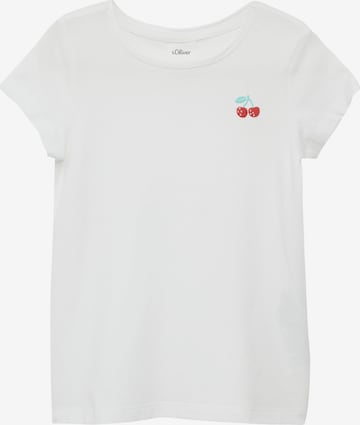 T-Shirt s.Oliver en blanc : devant