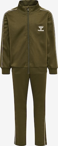 Hummel Tracksuit in Green: front