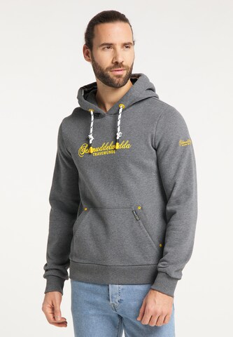 Schmuddelwedda Sweatshirt in Grijs: voorkant