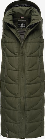 NAVAHOO Bodywarmer 'Brezelchen' in Groen: voorkant