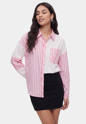 Chemisier faina en rose : devant