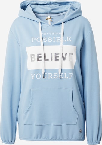 Key Largo Sweatshirt 'POSSIBLE' in Blue: front