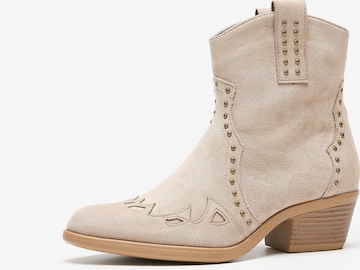 Salinyang Cowboylaarzen in Beige: voorkant
