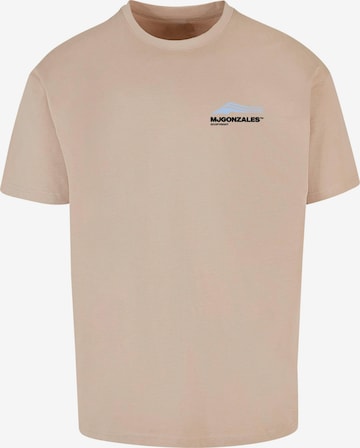 MJ Gonzales T-Shirt ' Wave V.1' in Beige: predná strana