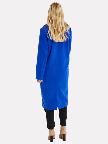 Threadbare Between-seasons coat 'Marley' in Blue