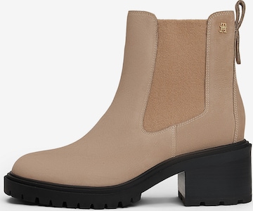 TOMMY HILFIGER Chelsea boots in Beige: voorkant