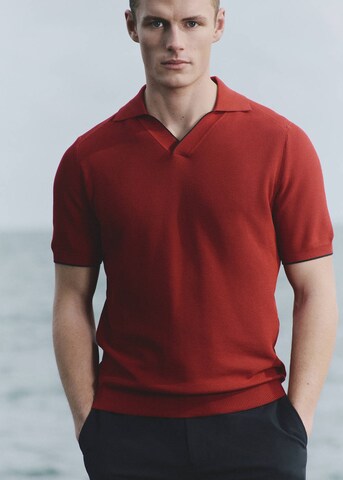 MANGO MAN Poloshirt 'Milo' in Rot