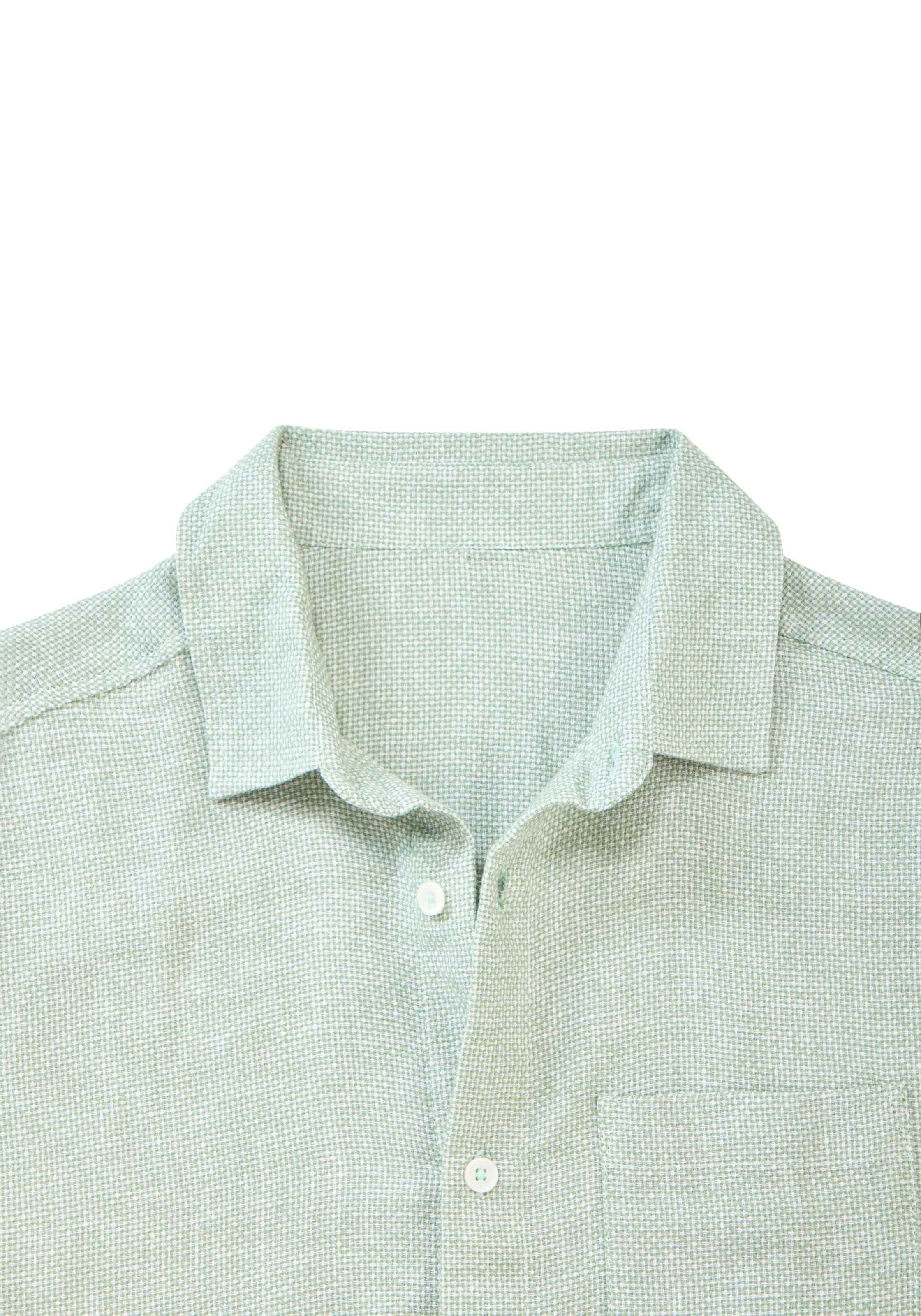 JOHN DEVIN Comfort fit Button Up Shirt in Green