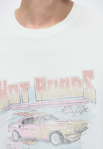 JACK & JONES Shirt 'JORRETRO ACTION MOVIE' in Wit