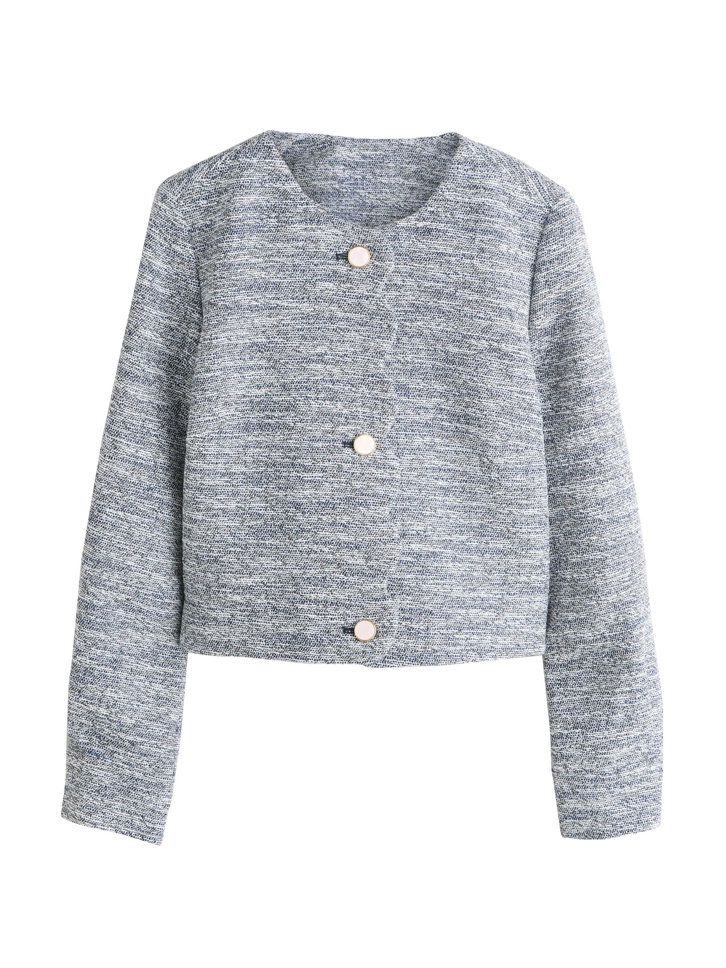 Next Tussenjas in Blauw: voorkant