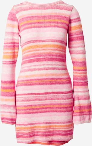 NLY by Nelly Knitted dress in Pink: front