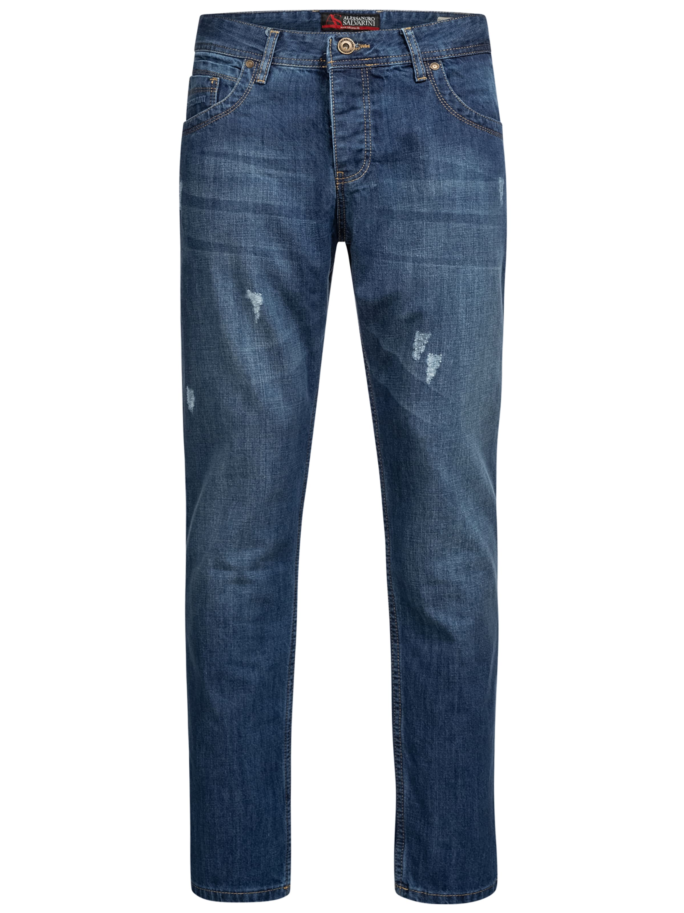 Alessandro Salvarini Regular Jeans 'Carlo ' in Blue: front