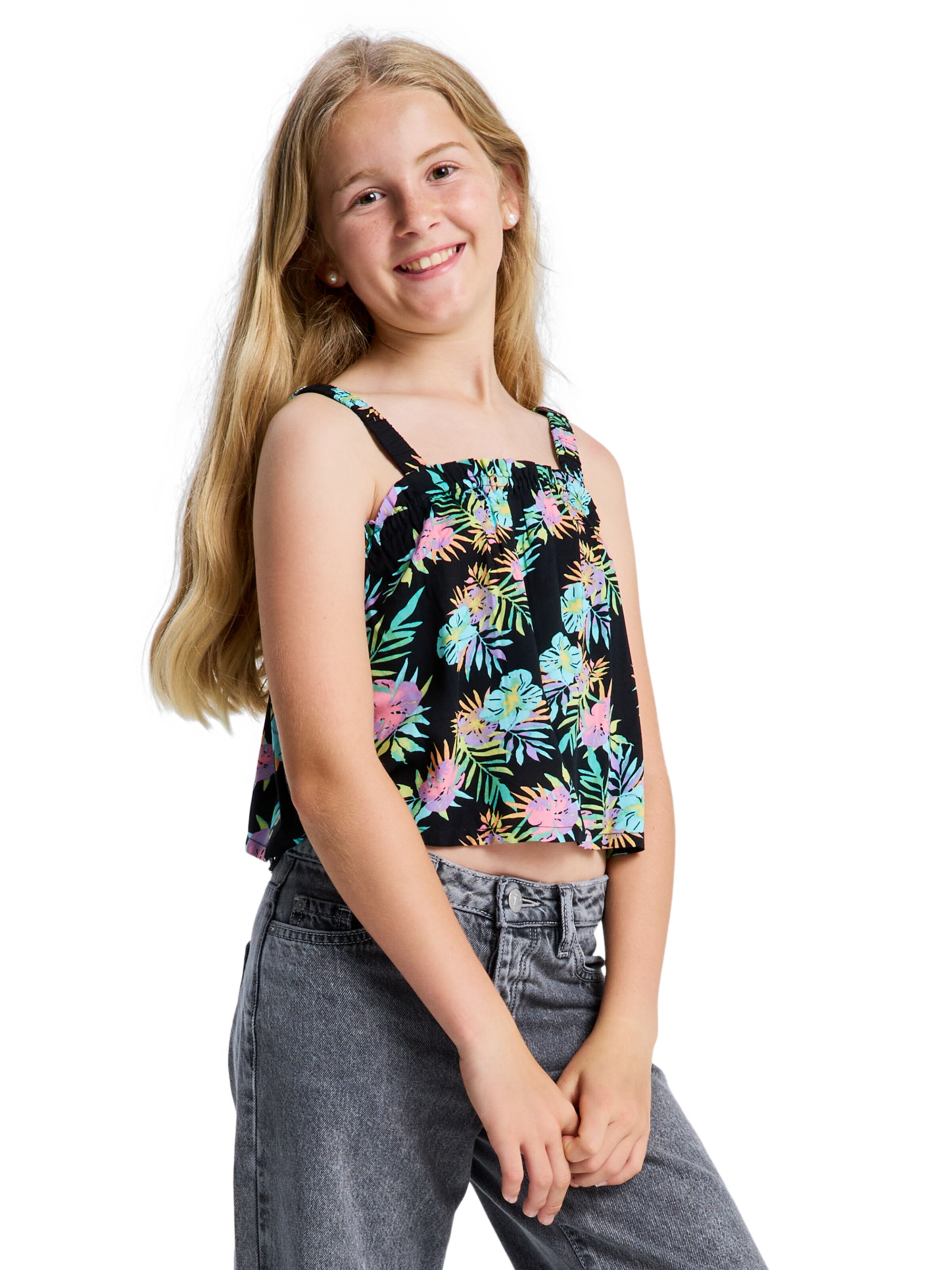 ROXY Top 'Tropical Swing' in Black