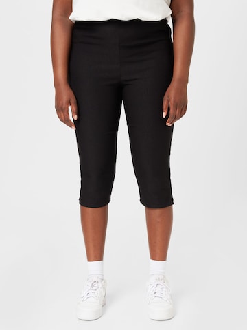 ONLY Carmakoma Skinny Broek 'Lila' in Zwart: voorkant