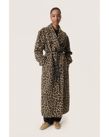 Manteau mi-saison 'Leony Mafalda' SOAKED IN LUXURY en marron : devant