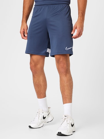 NIKE Regular Sports trousers 'Academy' in Blue: front