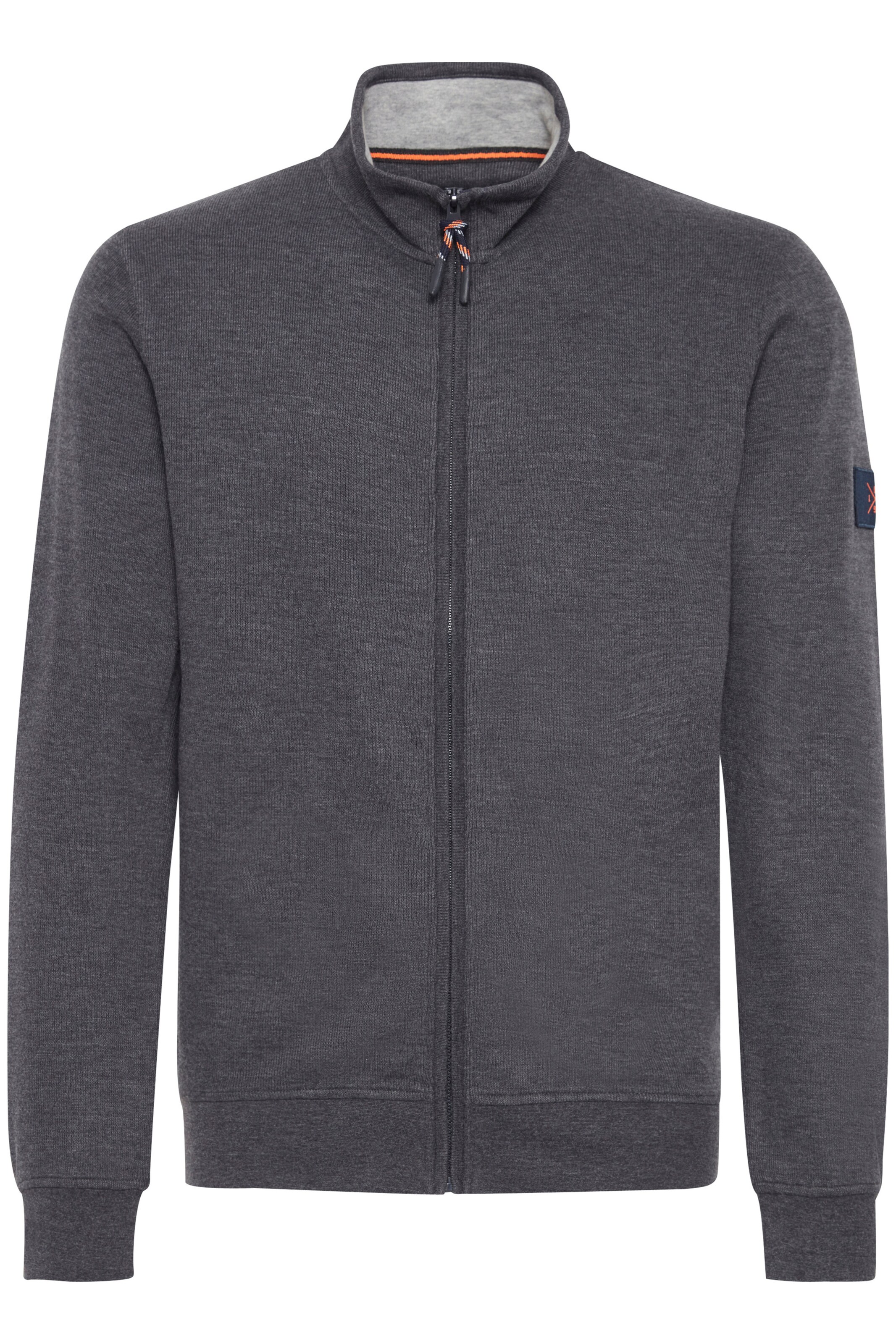 INDICODE JEANS Sweatjacke 'Arcelio' in Grau: Vorderseite