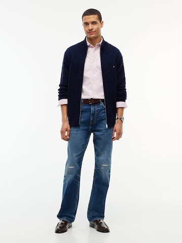 TOMMY HILFIGER Strickjacke in Blau