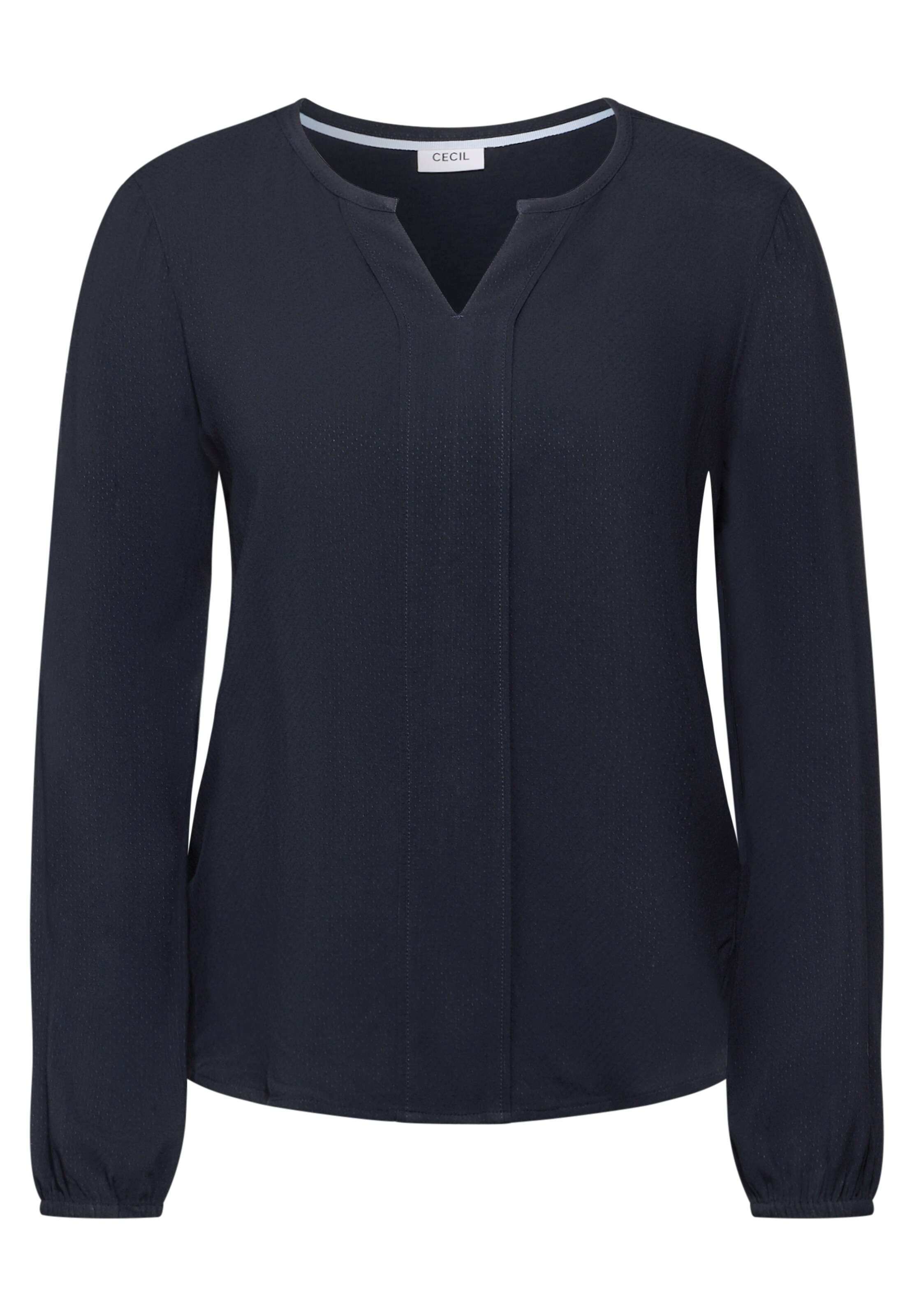 CECIL Bluse in Unifarbe in Blau: Vorderseite